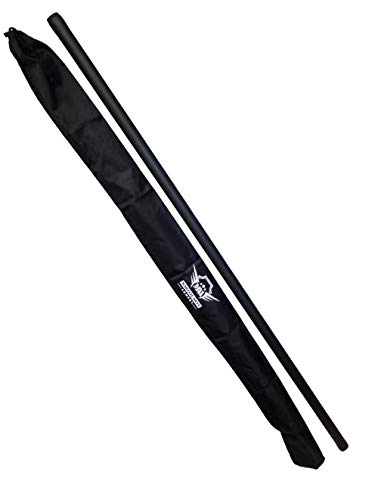 Foam Padded Training Bo Staff with Free Armory Carry Bag Case (Black/Single, 4 ft.)