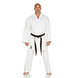 Ronin Karate Gi - Lightweight Student Karate Uniform - Professional quality made Kimono - Advanced 100% Cotton Martial Arts Kit - Great for all style Karate Training for Adults & Kids. (White, 6)