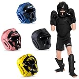 Elite Sports Best Celestial Boys & Girls Head Guard for Age 4 to 8 Years, a Complete Package for MMA and Kickboxing, Muay Thai Boxing Safety Head Guard for Kids (Black)