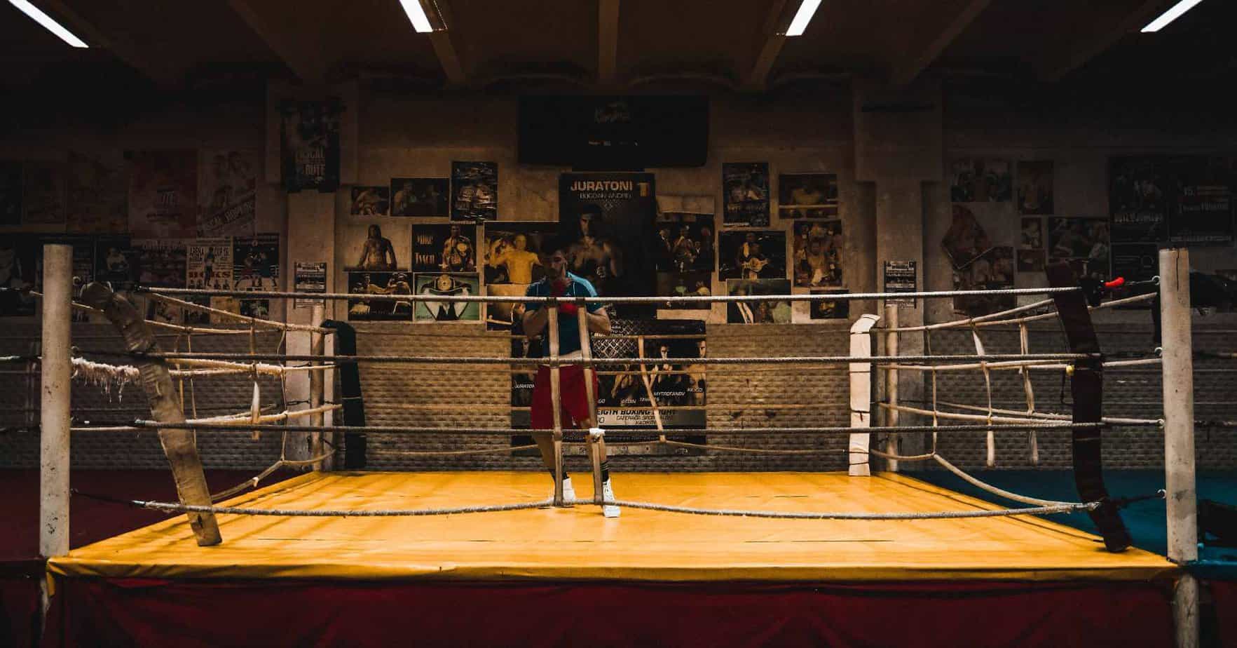 boxing ring background