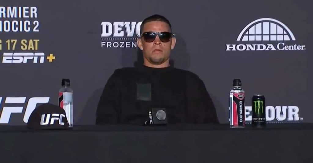 Diaz had a go at Burns. Burns replied that he would destroy him...