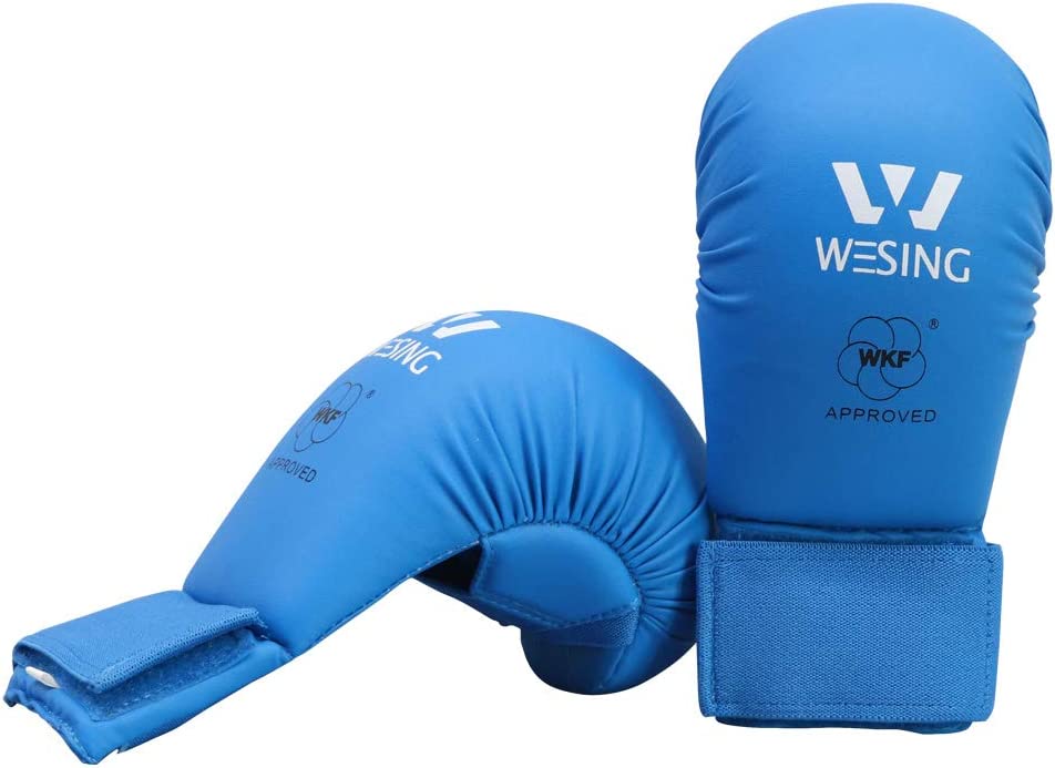 Karate sparring gloves designed by Wesing for optimal performance. These high-quality gloves offer durability, comfort, and a great fit. Suitable for martial arts training and sparring sessions, they ensure protection and freedom of movement