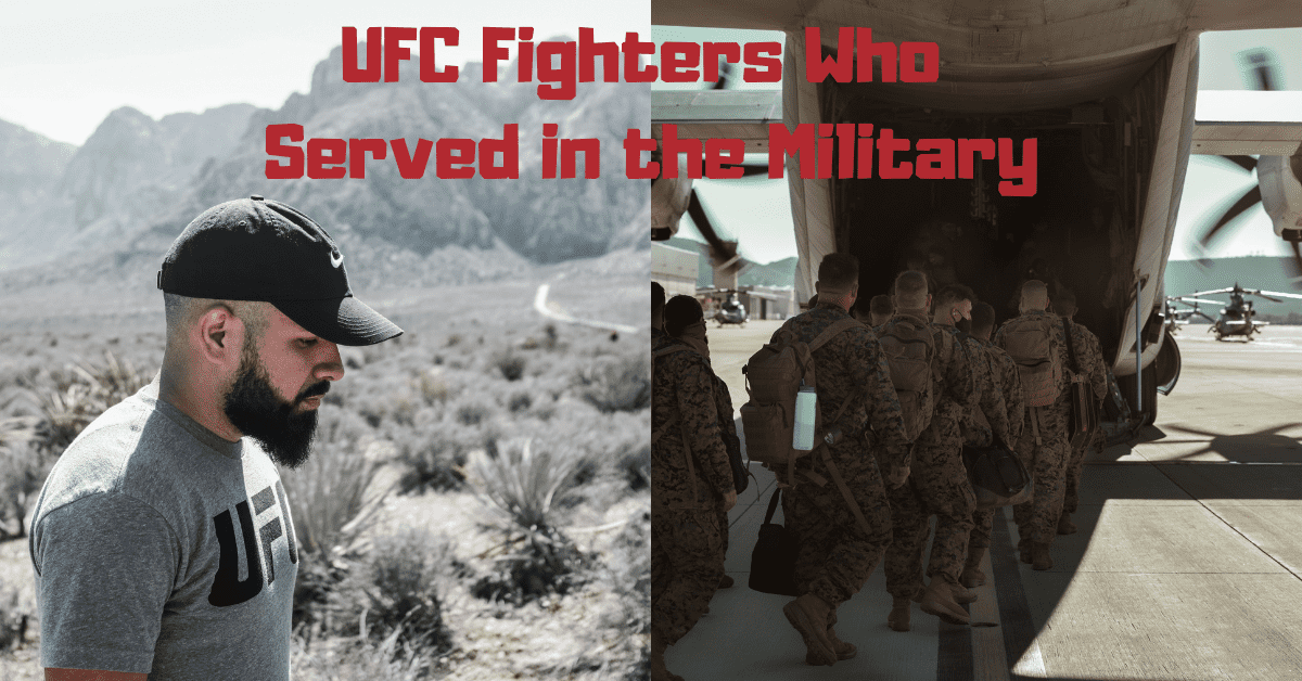 ufc fighters who served in the military