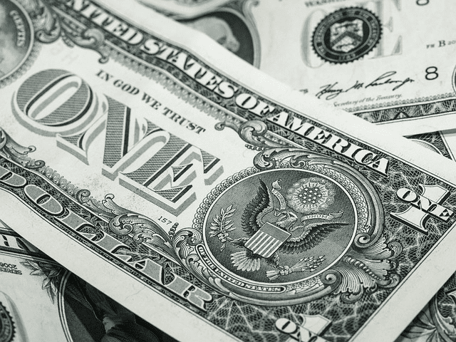 A close-up of money bill