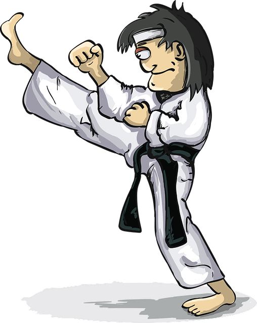 A Karate moves drawing