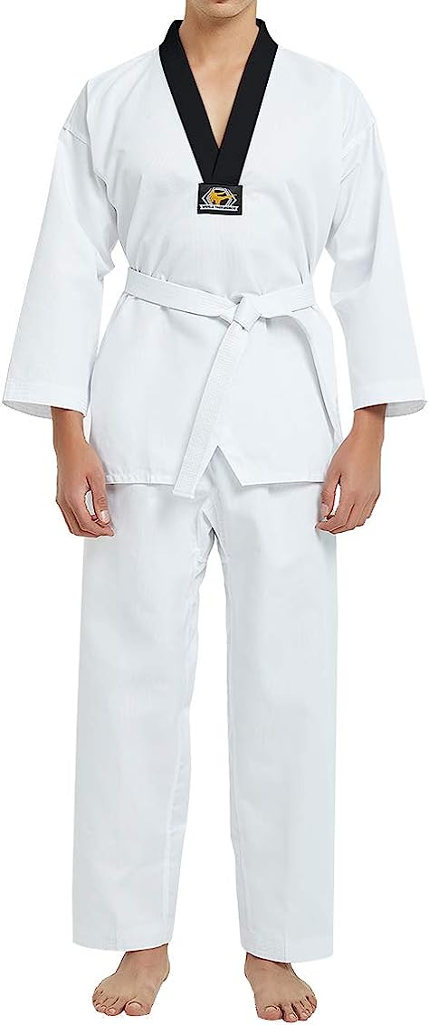 Best taekwondo uniforms, outfitted with essential gear and pants tailored for those committed to best tkd discipline. Best taekwondo uniform, inclusive of gear items and pants, designed for those perfecting the best tkd arts